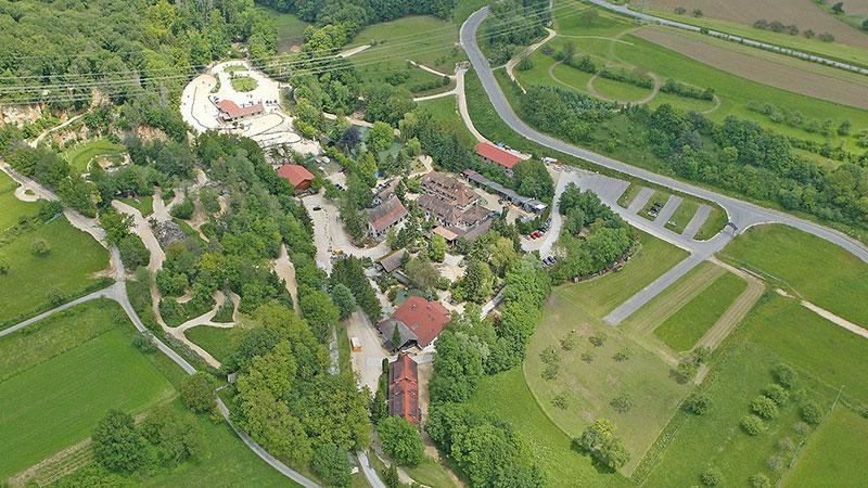 Al campo internazionale sul Lago Costanza c'è una vista dall'alto della struttura 