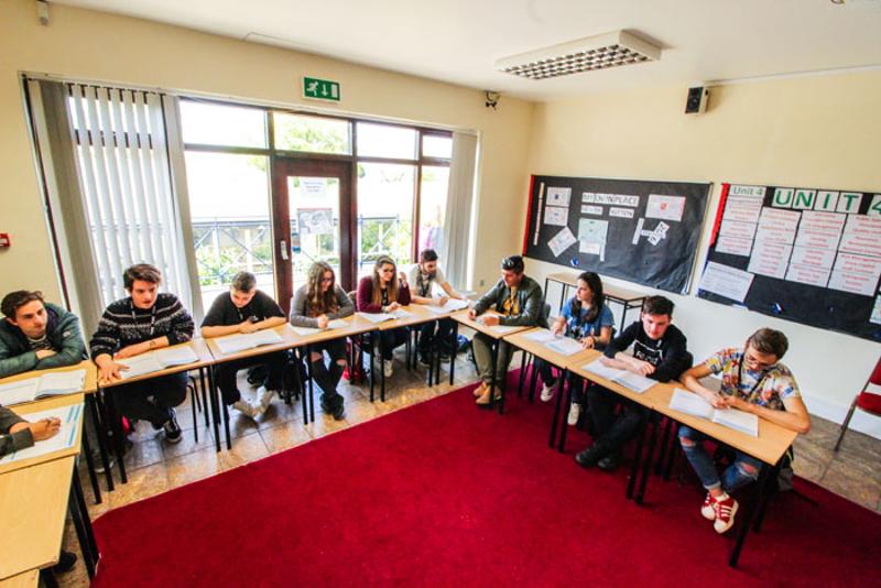 Classe di inglese durante la vacanza studio a Dublino