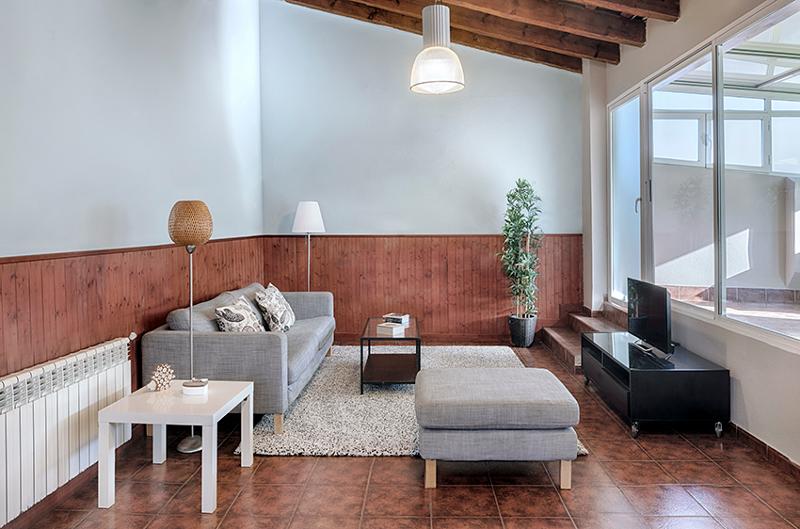 Elegante e moderna area sociale all'interno della residenza del soggiorno linguistico spagnolo